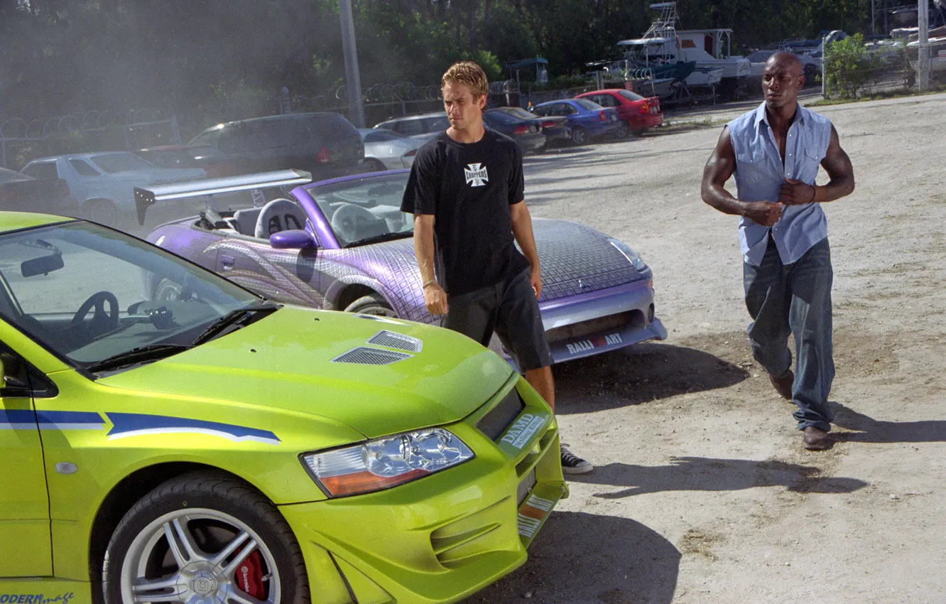 Photo wallpaper Paul Walker, Paul Walker, Brian O'Conner, Furious, 2 Fast 2 Furious, Roman Pearce, Tyrese Gibson, …