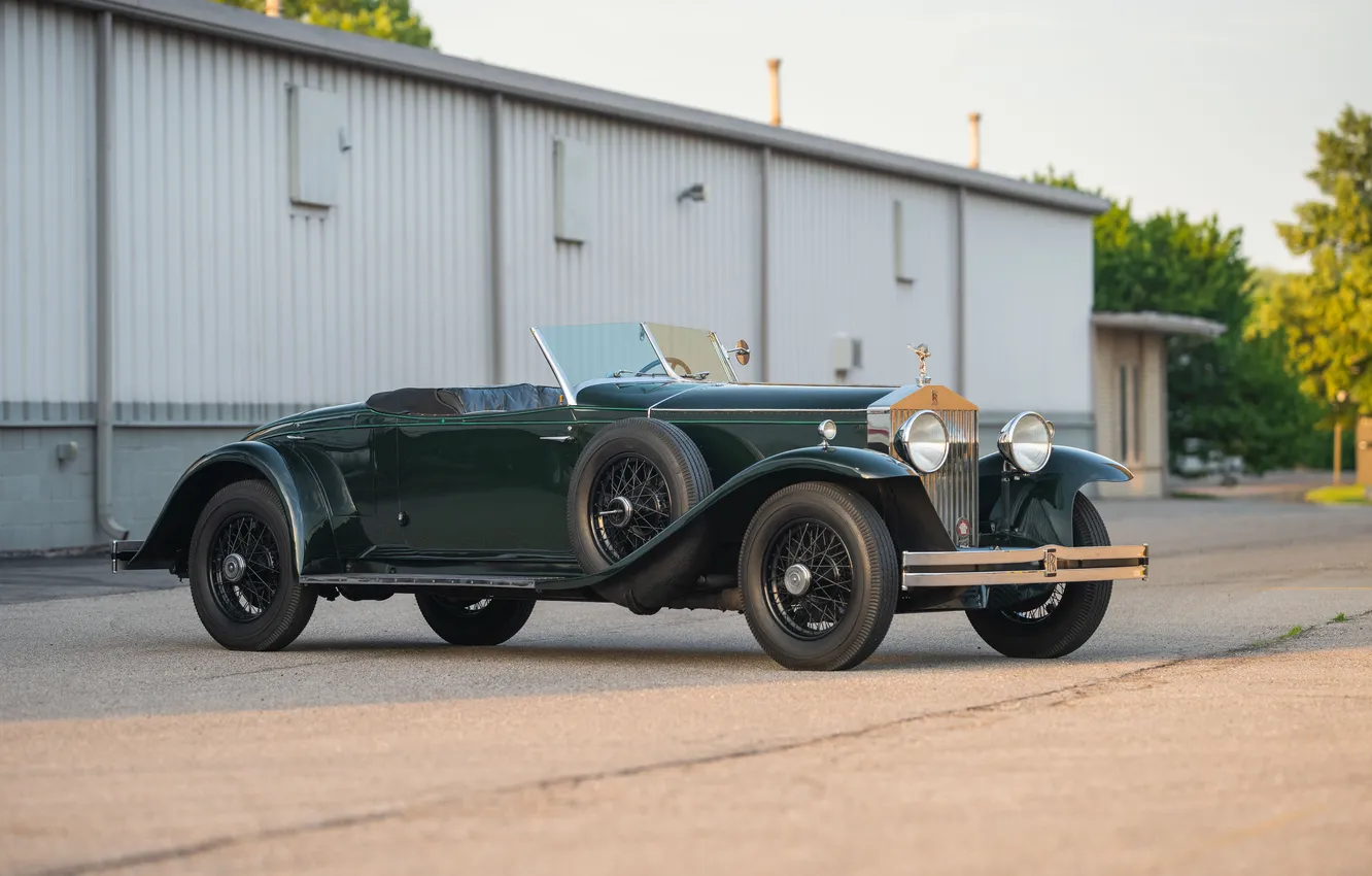 Photo wallpaper Roadster, 1932, retro cars, Retro Cars, Rolls-Royce Phantom II, Henley Brewster, Rolls-Royce Phantom II Henley …