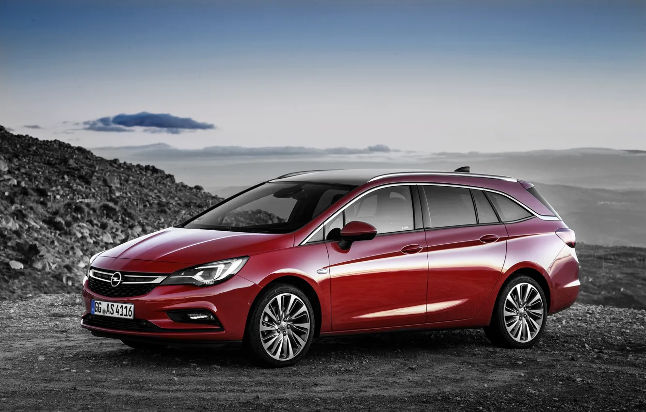 Photo wallpaper red, Opel, Astra, Opel, universal, Astra, Tourer