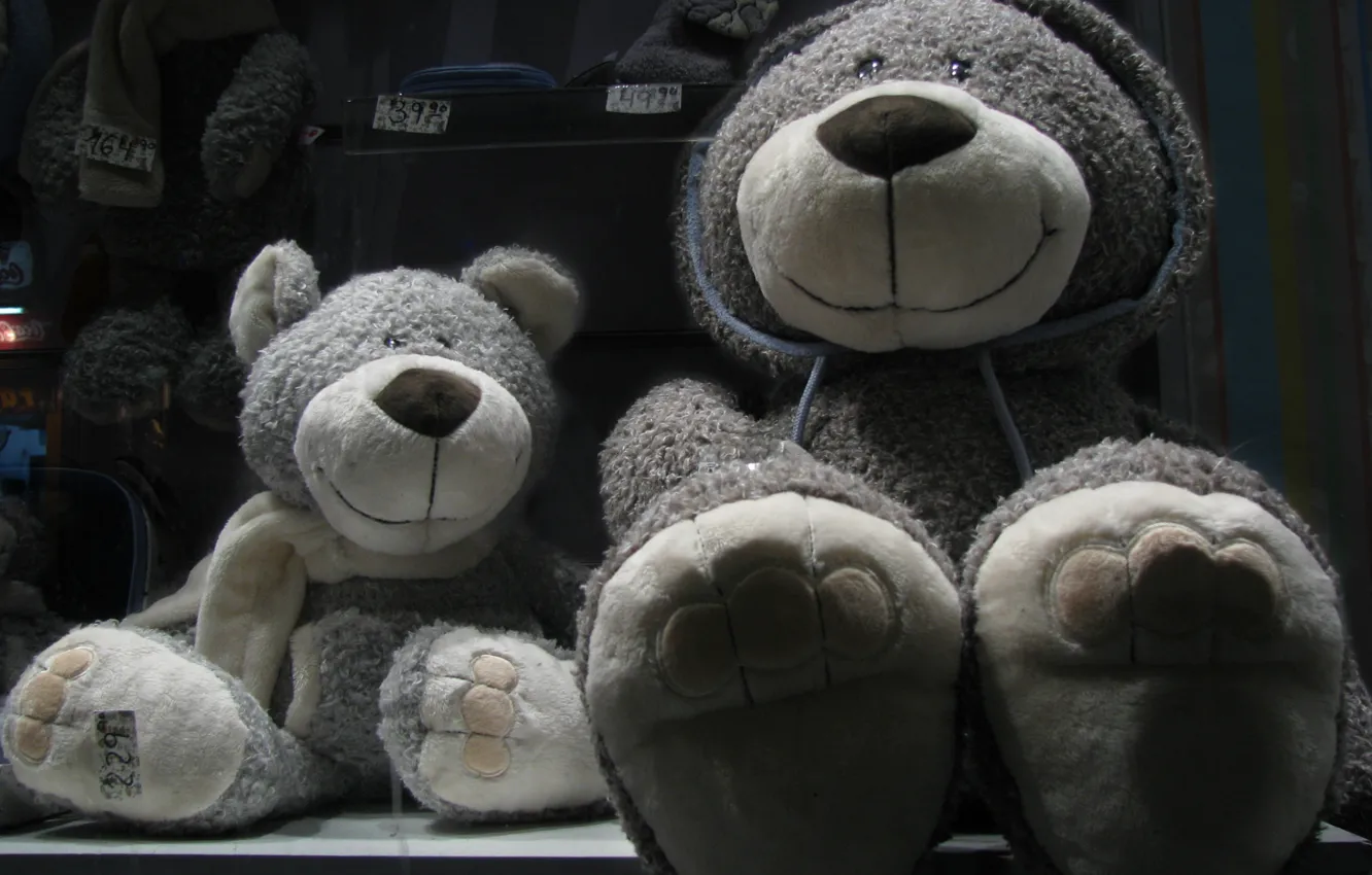 Photo wallpaper bear, happy, plush, bears, bear, Teddy bears, plush