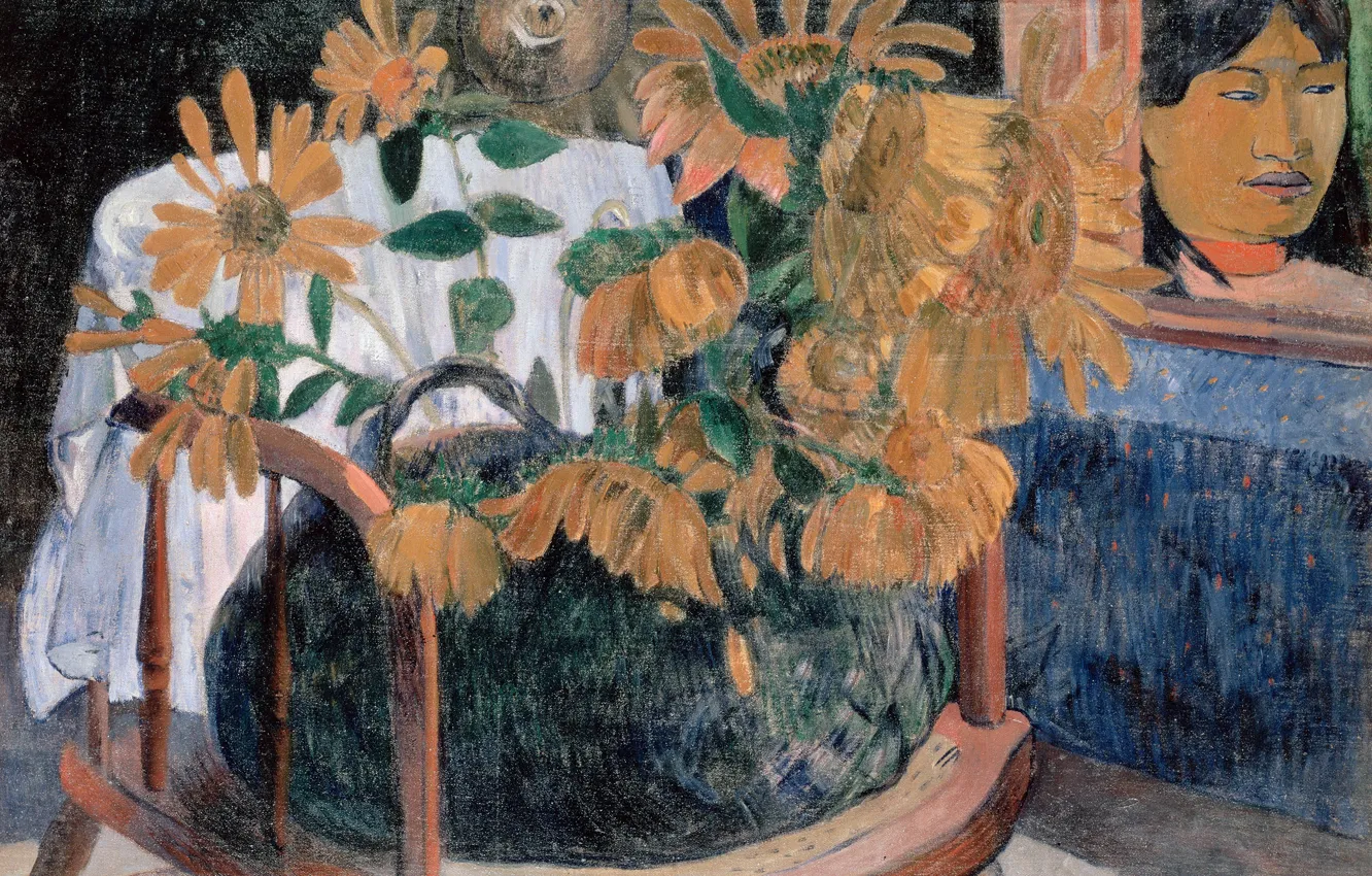 Photo wallpaper picture, Sunflowers, Paul Gauguin