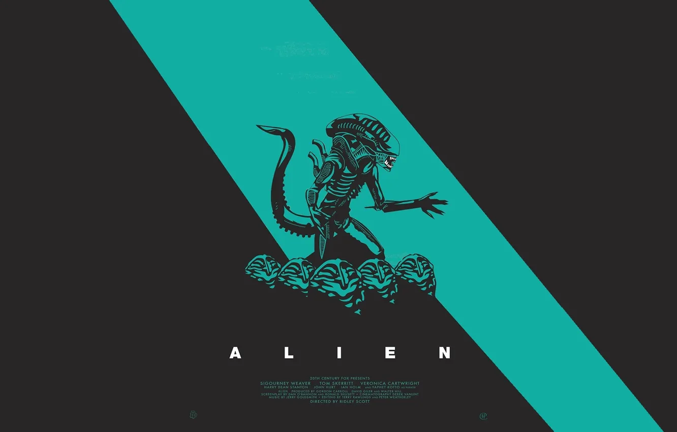 Photo wallpaper alien, anniversary, poster, 35th