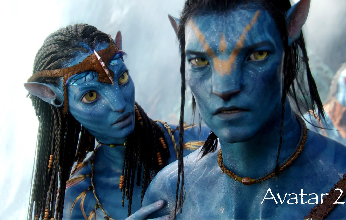Photo wallpaper Avatar, Avatar, Zoe Saldana, Sam Worthington, Zoe Saldaña, Avatar 2, Avatar 2, Samuel Worthington
