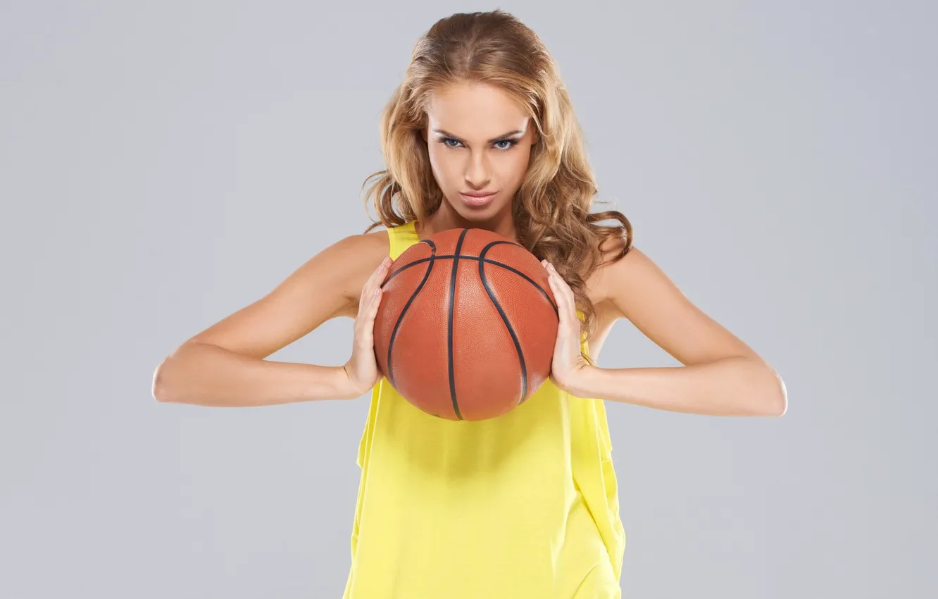 Photo wallpaper look, hair, the ball, blonde, basketball