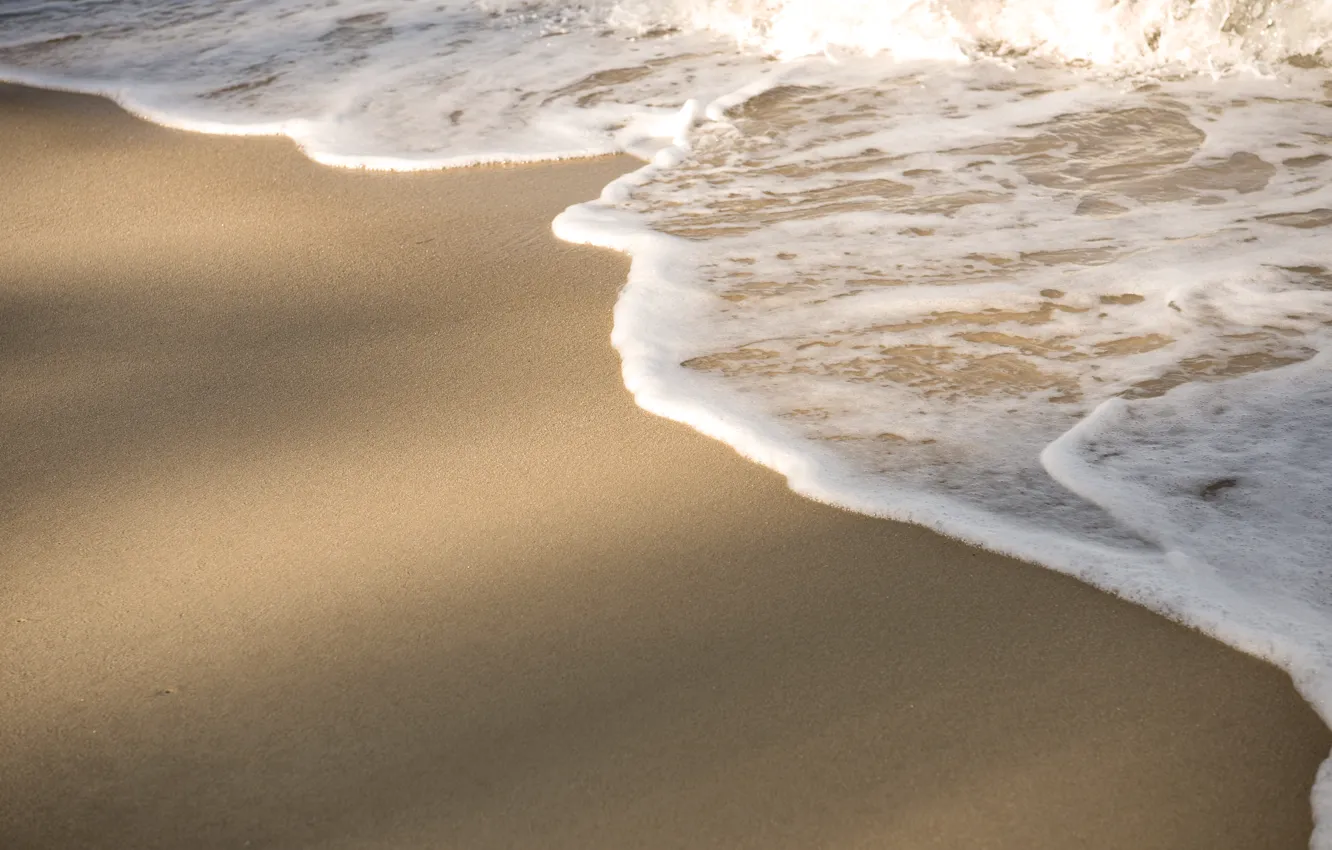 Photo wallpaper sand, sea, wave, beach, summer, summer, beach, sea