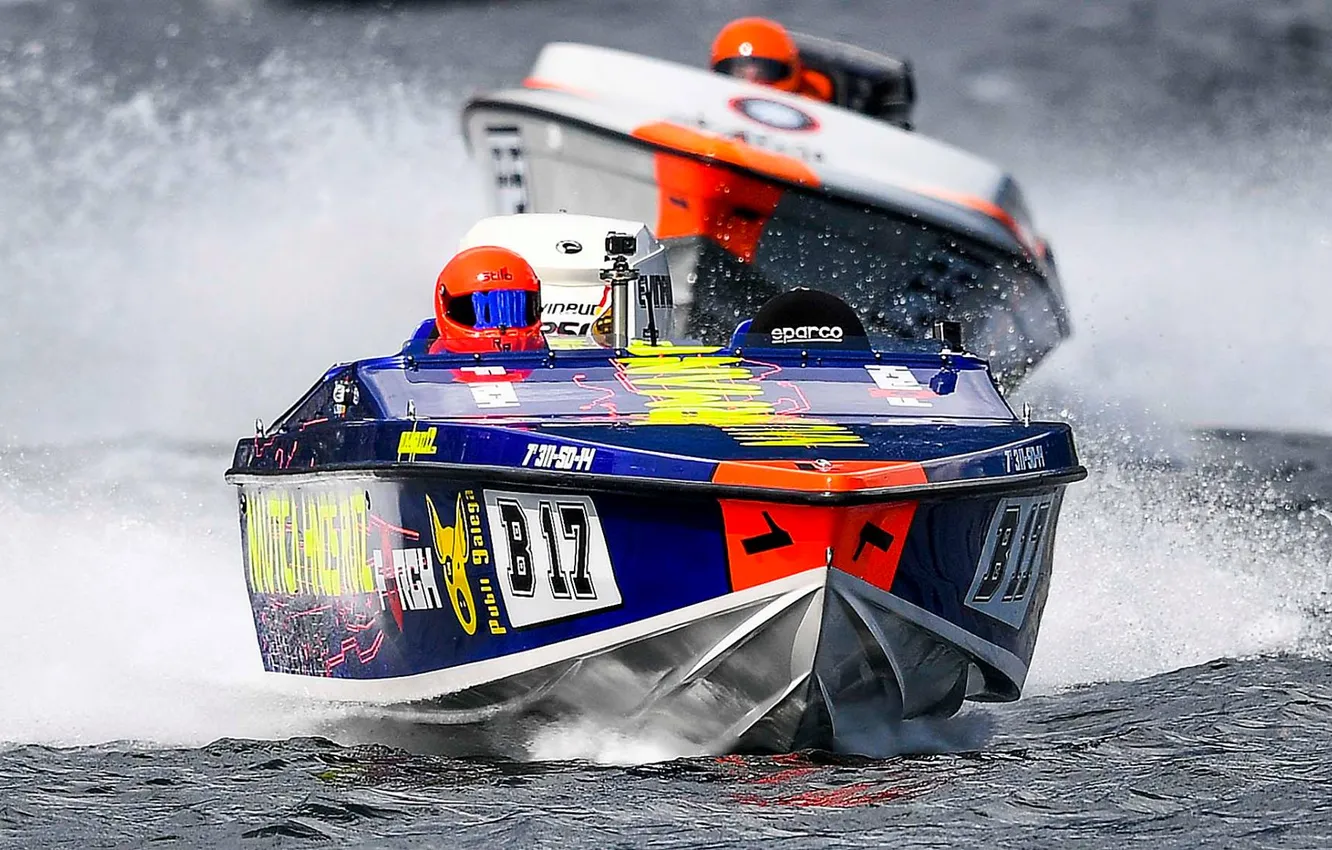 Photo wallpaper race, boat, speed