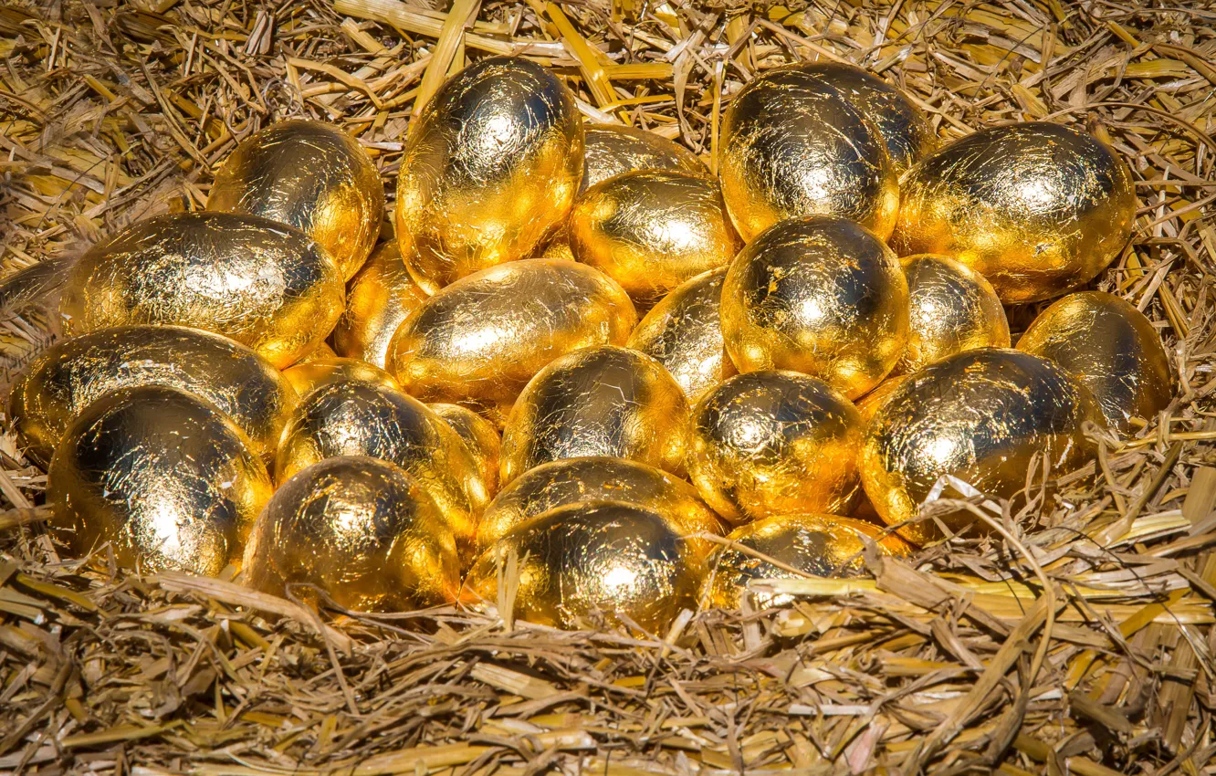 Photo wallpaper lights, gold, holiday, Shine, eggs, spring, Easter, socket