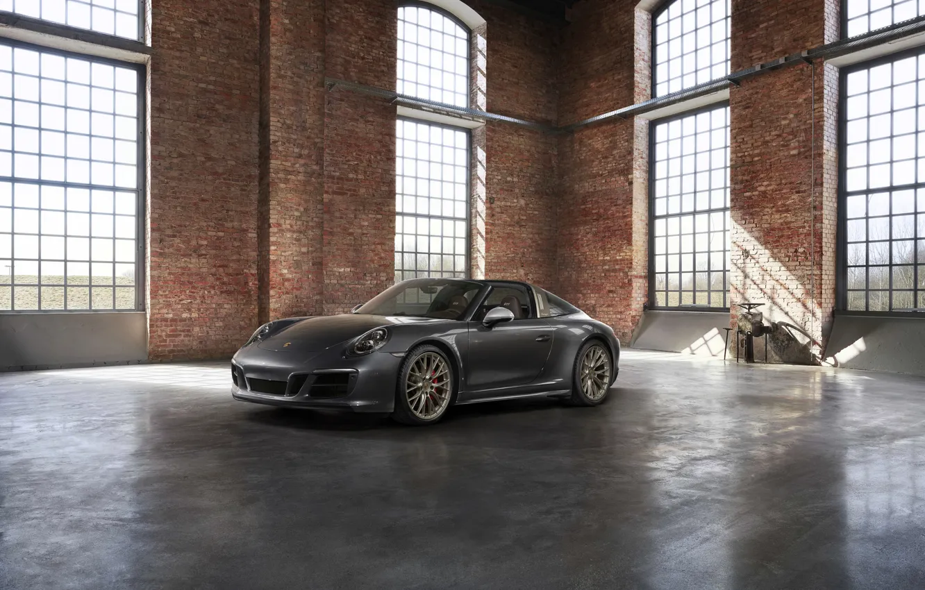 Photo wallpaper Porsche, the room, 4x4, Biturbo, Targa, special model, 911 Targa 4 GTS, Exclusive Manufaktur Edition