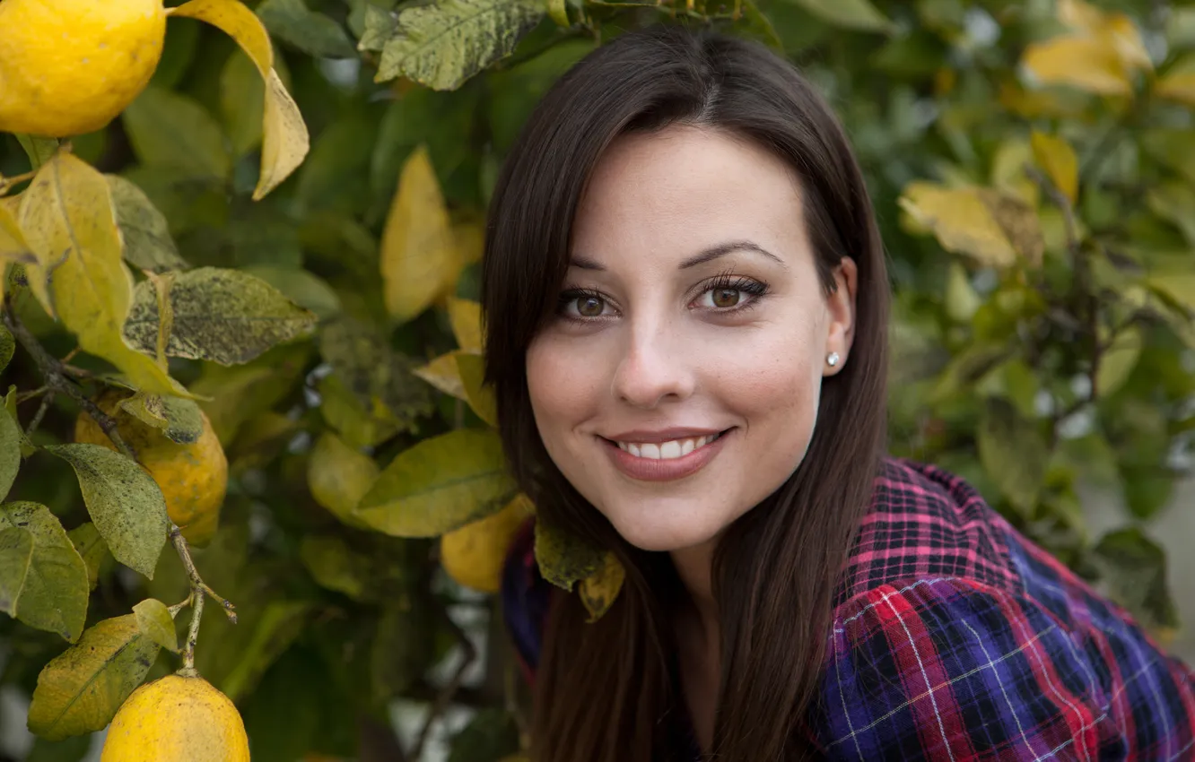 Photo wallpaper look, smile, Lorena Morena