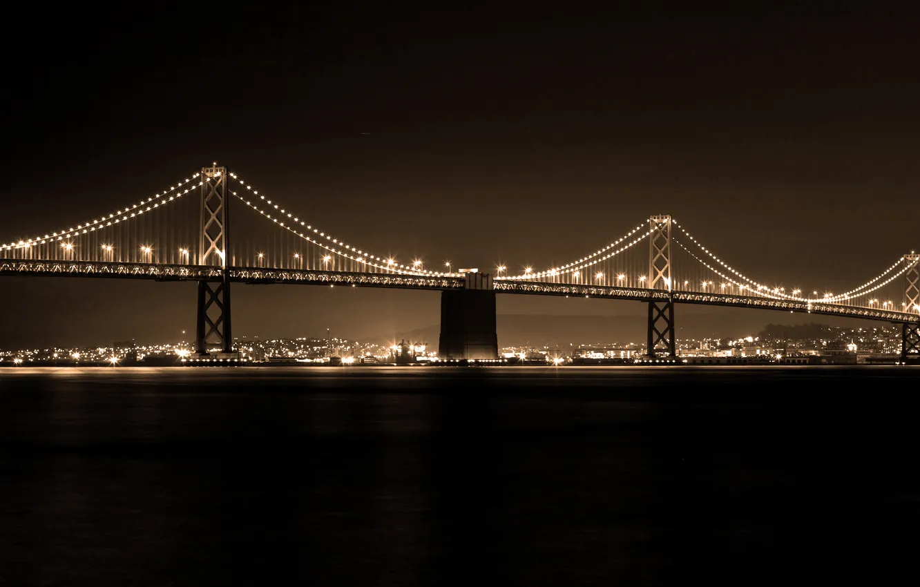 Photo wallpaper Skyline, San Francisco, the Bay Bridge