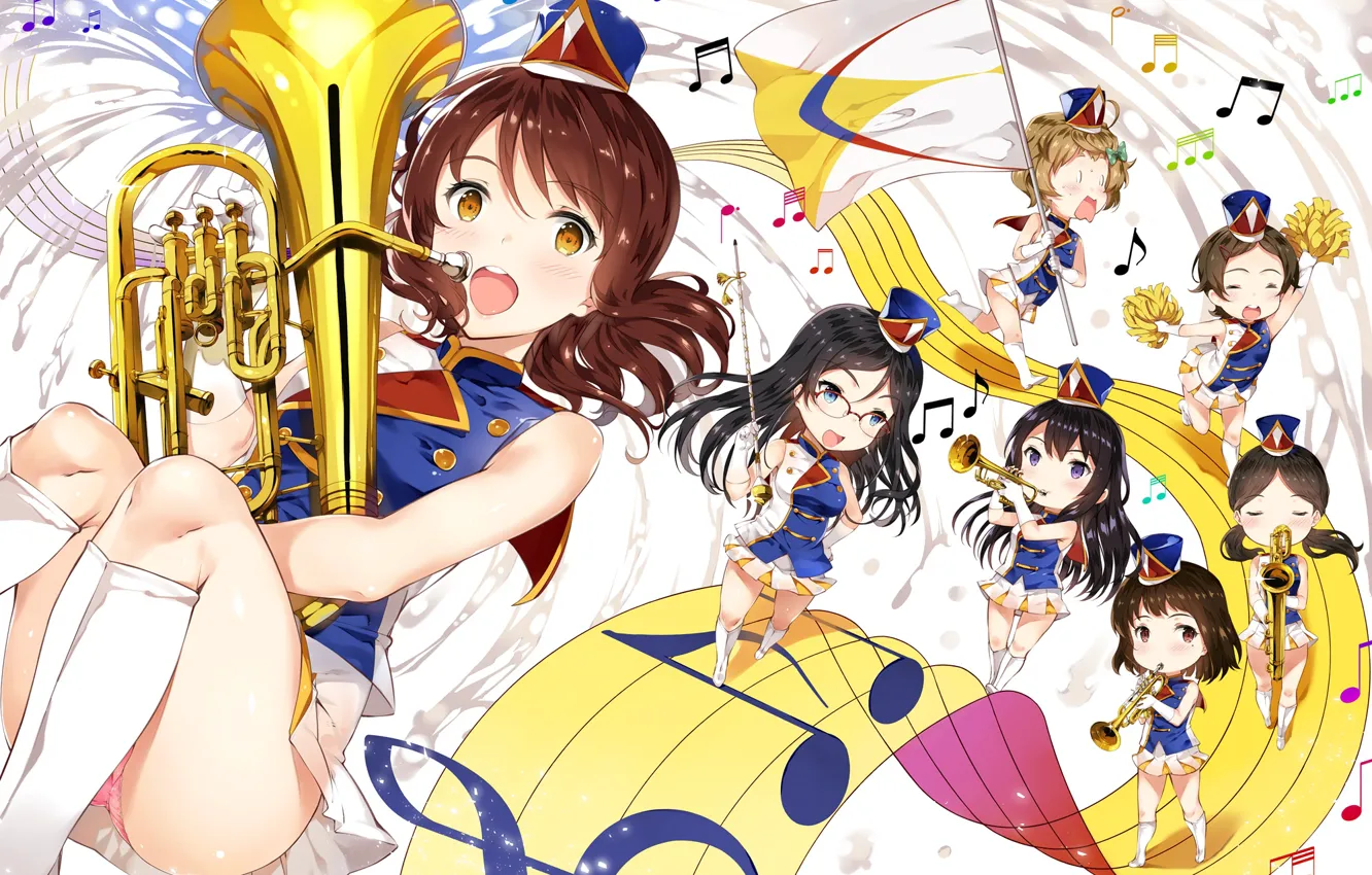 Photo wallpaper girl, music, anime, Hibike! Euphonium