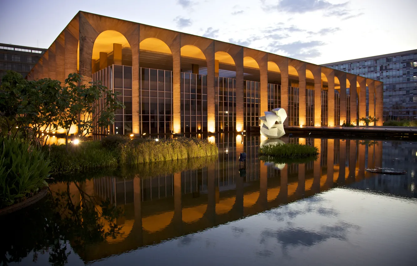 Photo wallpaper Brazil, Brasil, Itamaraty Palace, Brasilia