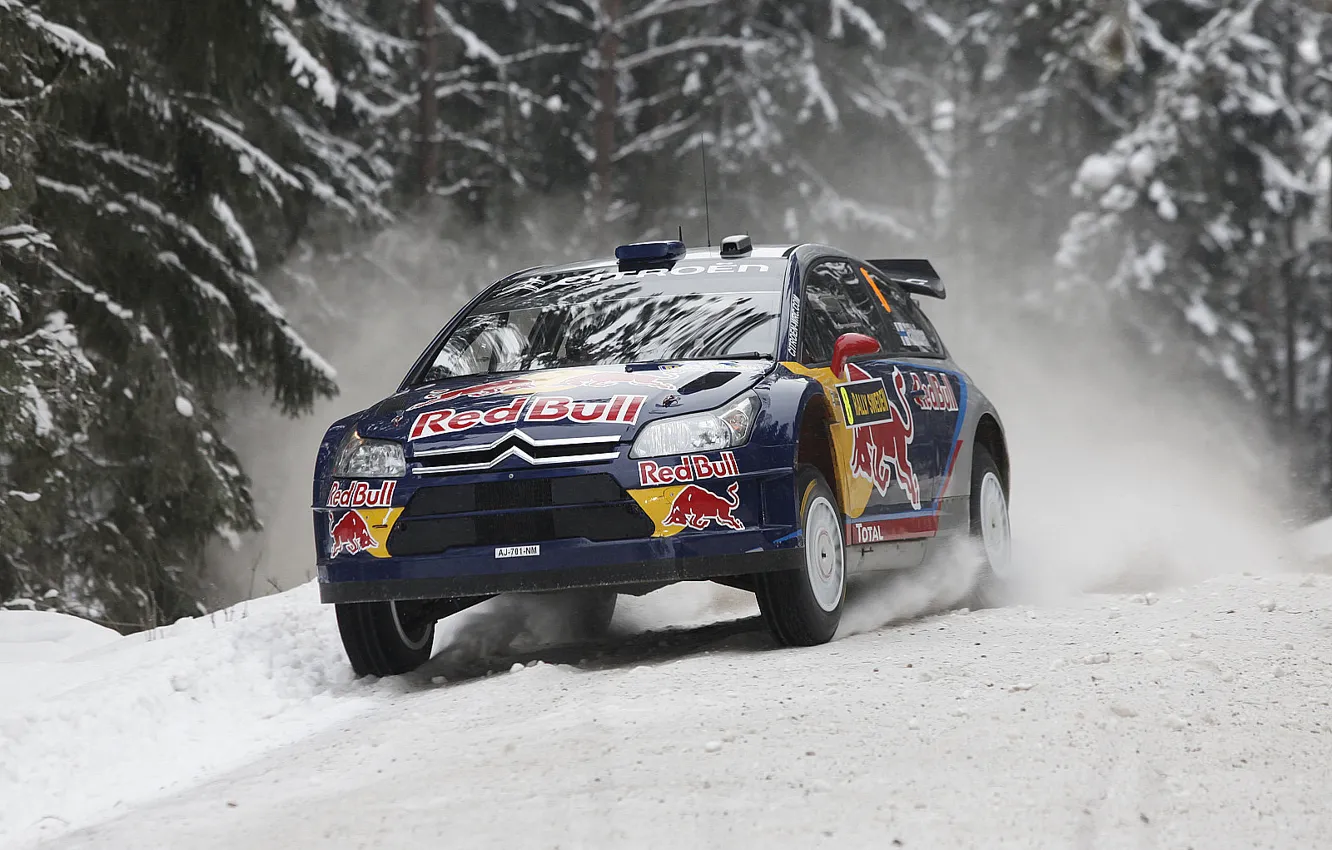 Photo wallpaper Citroen, Raikkonen also, Rally Sweden, Rally