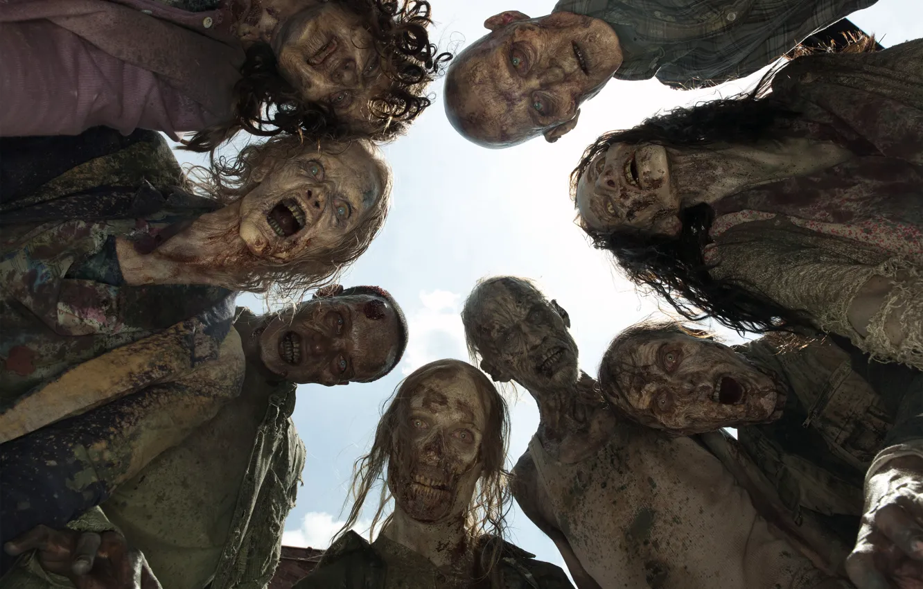 Photo wallpaper zombies, corpses, The Walking Dead, The walking dead
