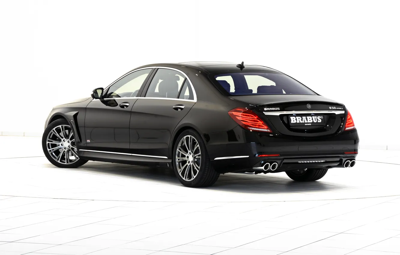Photo wallpaper black, Mercedes-Benz, Brabus, sedan, Mercedes, Hybrid, BRABUS, hybrid