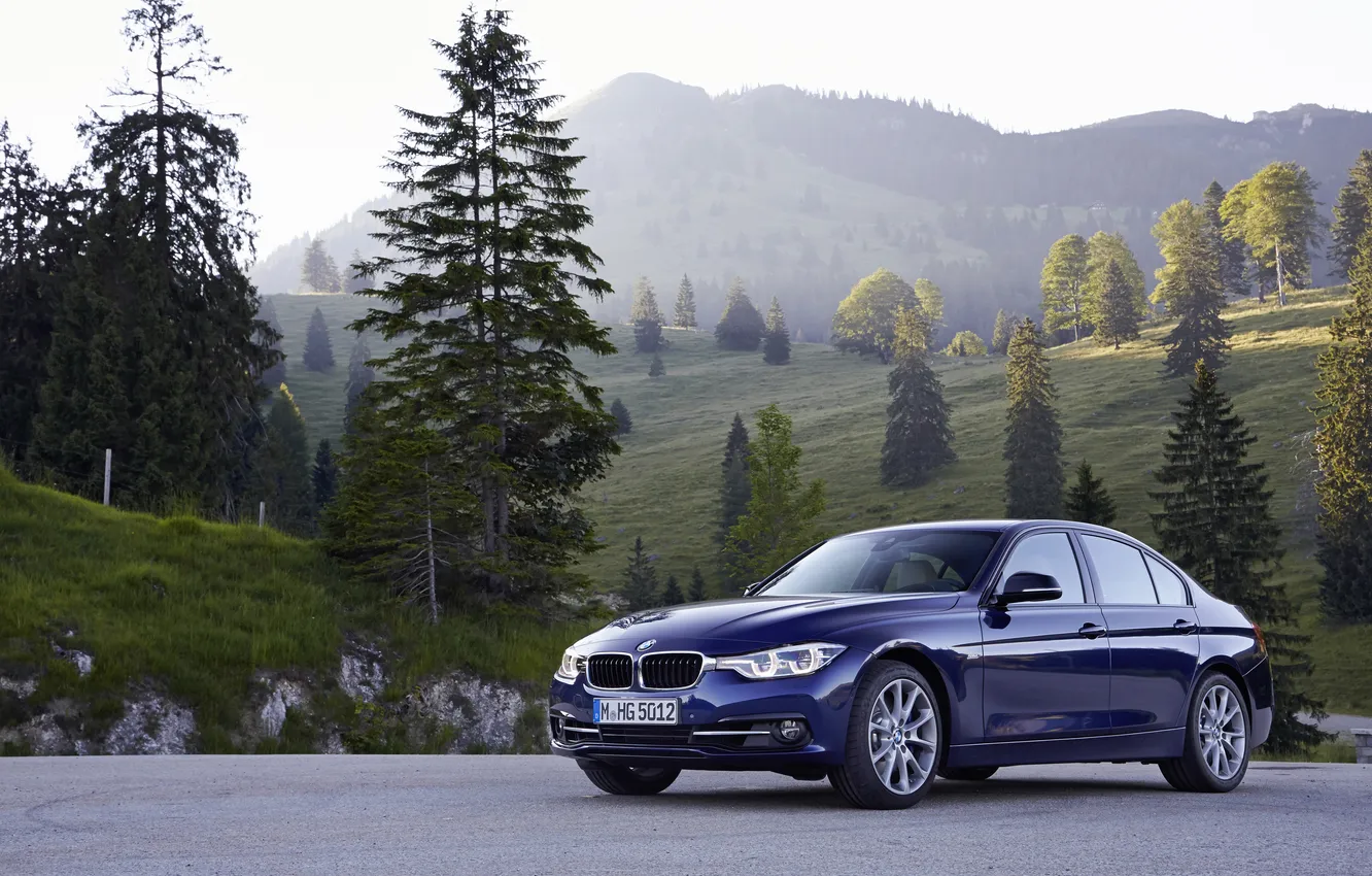 Photo wallpaper BMW, BMW, F30, Sport Line, 2015, 340i