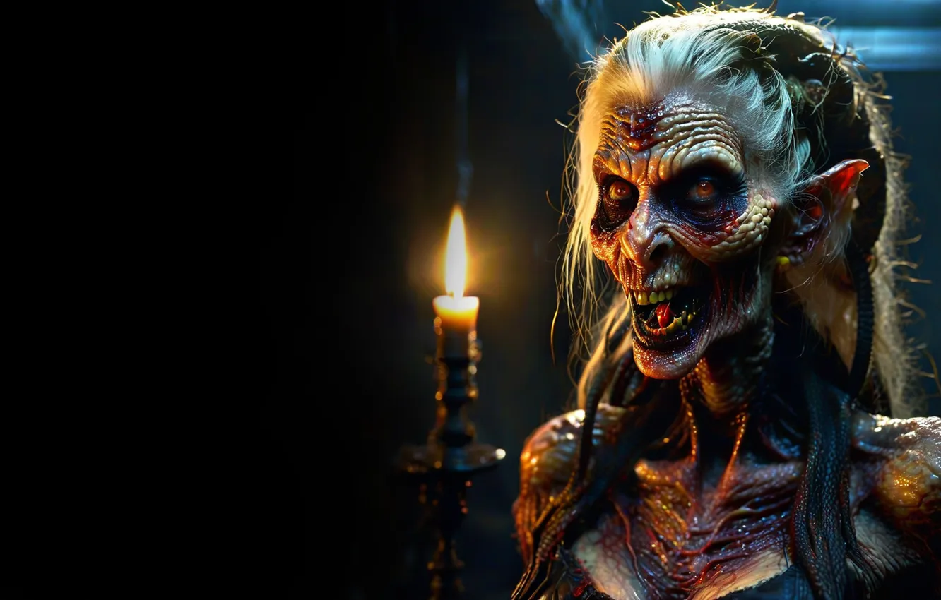 Photo wallpaper old age, monster, zombies, undead, horror