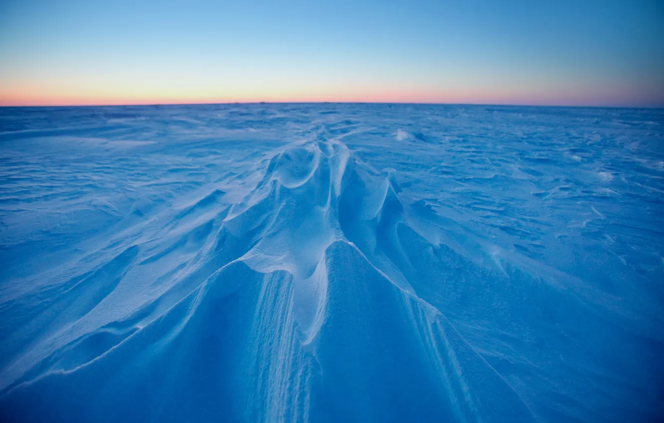 Photo wallpaper white, snow, silence