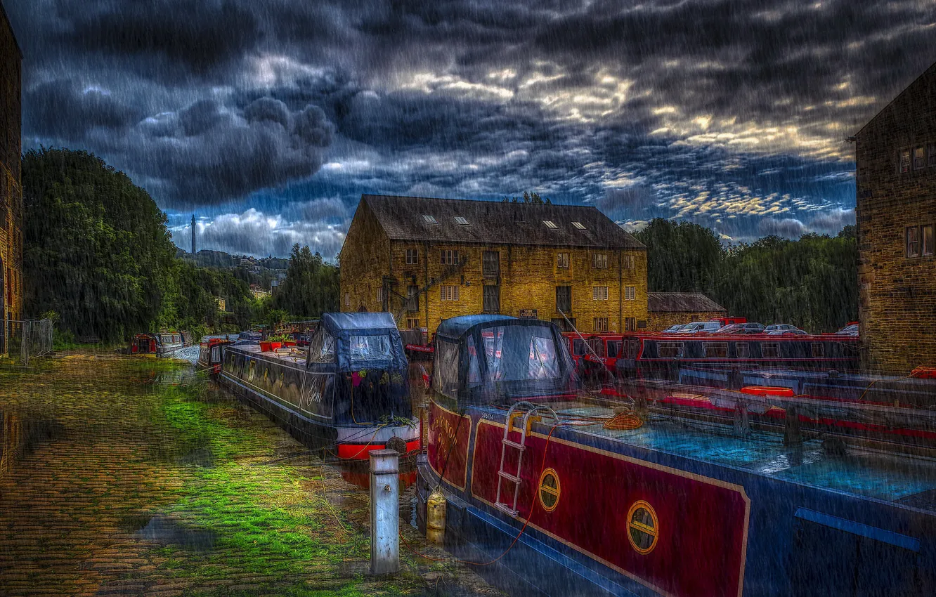 Photo wallpaper England, Yorkshire, Sowerby Bridge