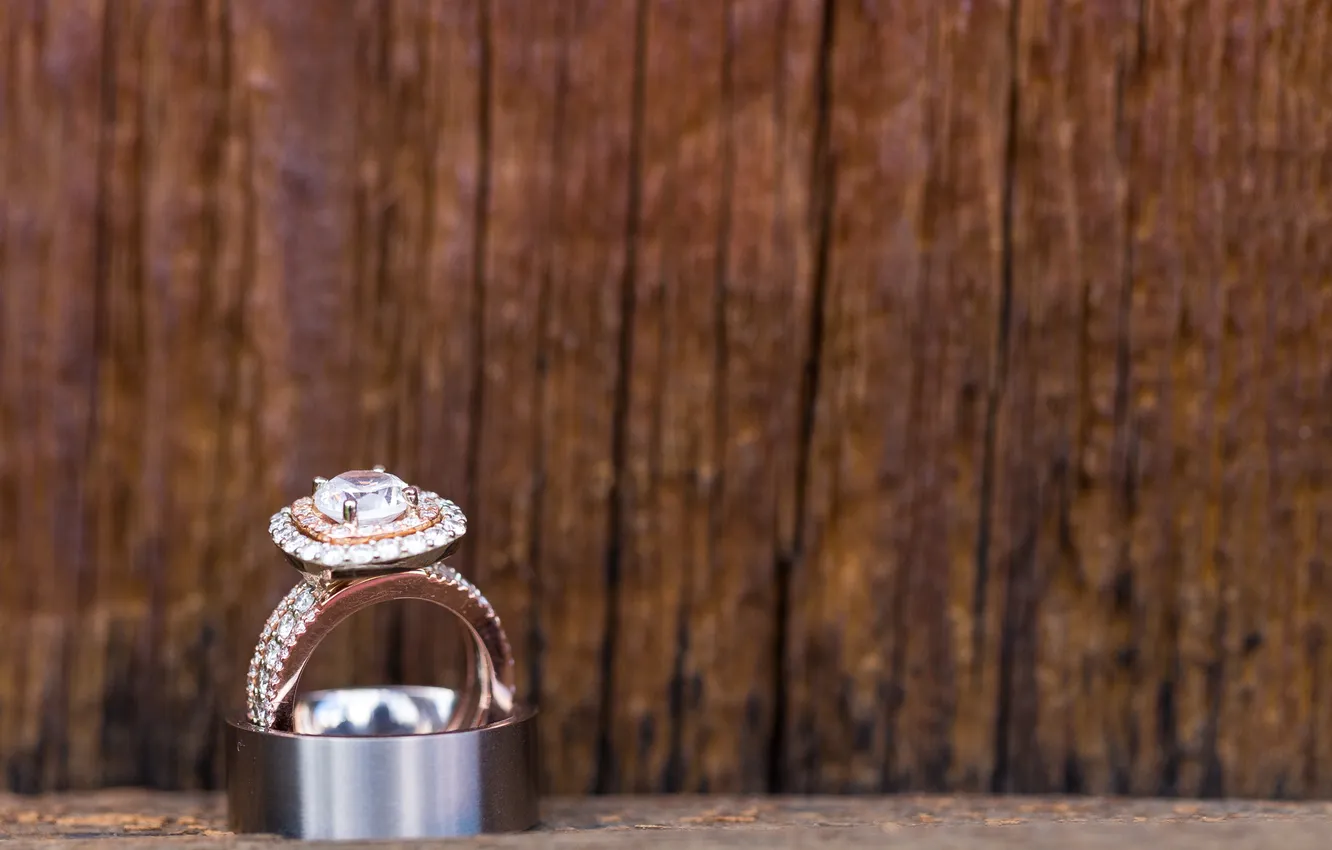 Photo wallpaper ring, wedding, engagement