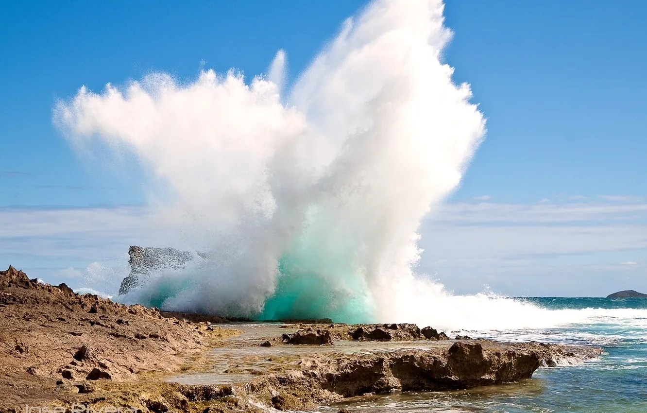 Photo wallpaper wave, landscape, nature