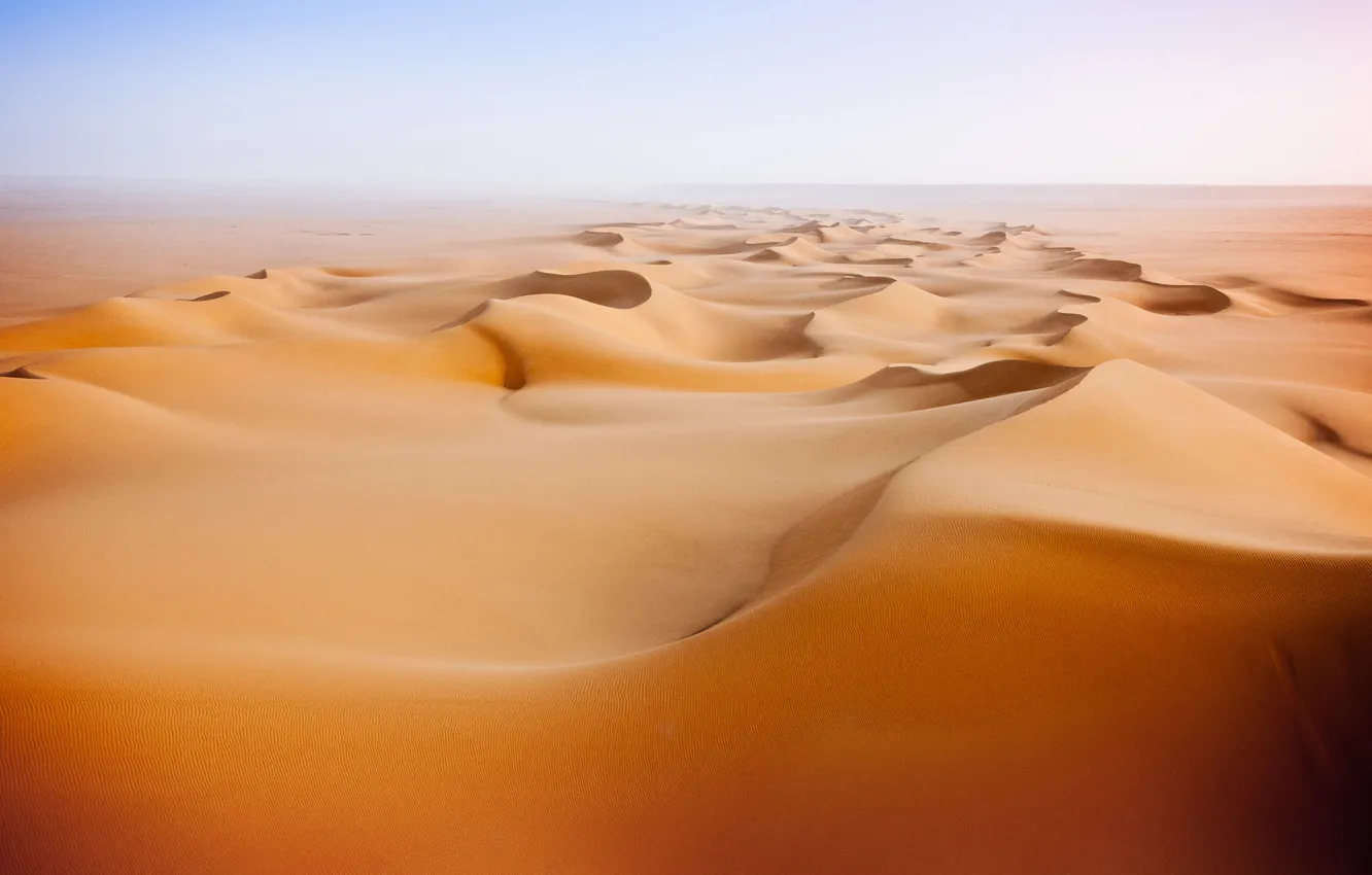 Photo wallpaper sand, the sky, desert, dunes