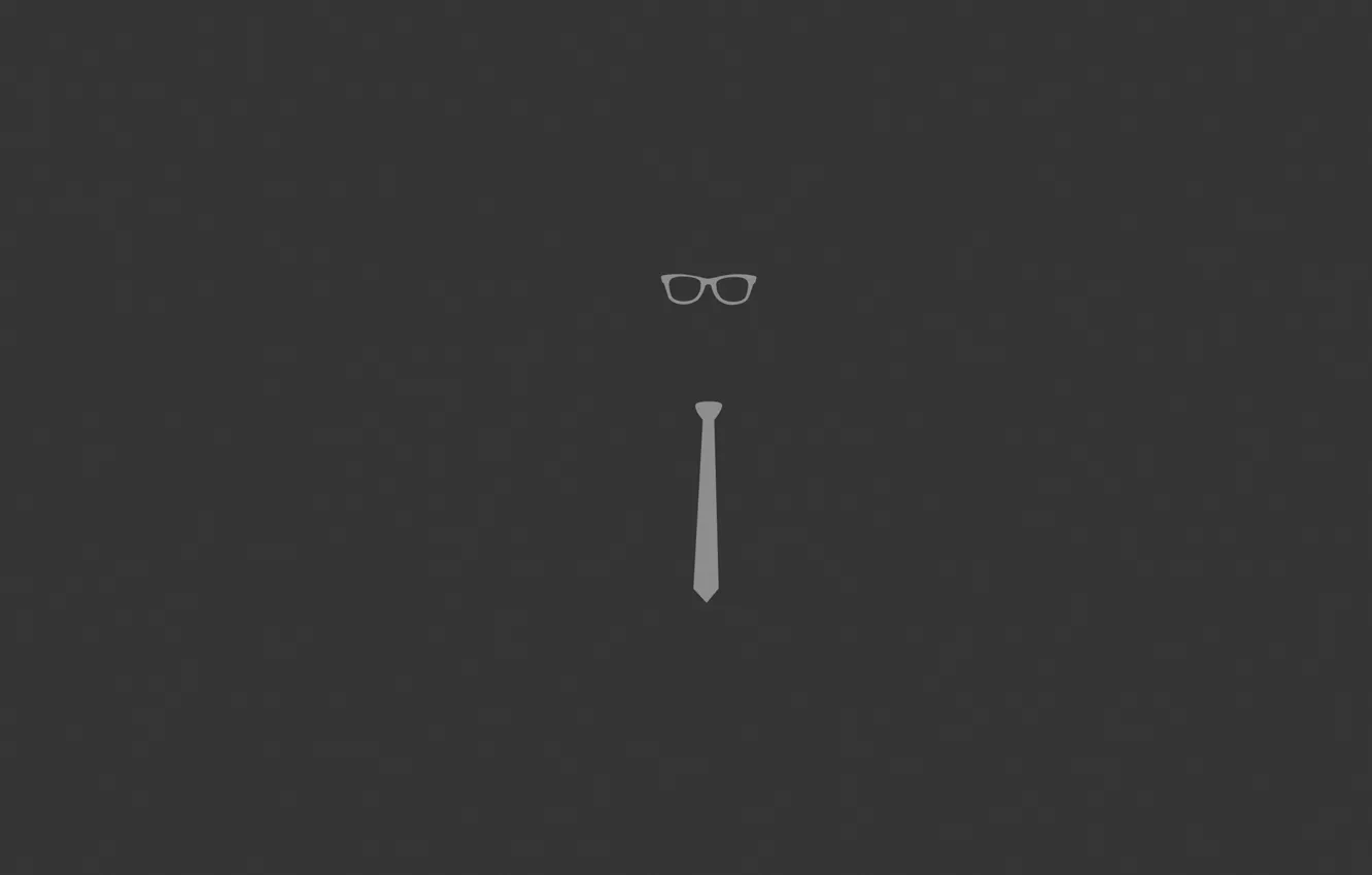 Photo wallpaper glasses, tie, intellectual, accessory