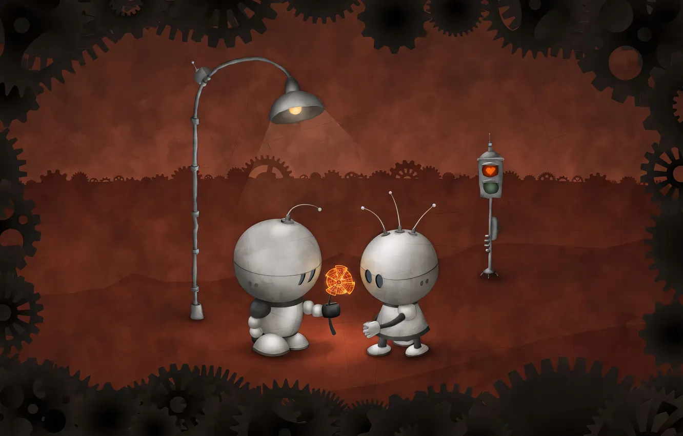 Photo wallpaper fiction, robot, vladstudio