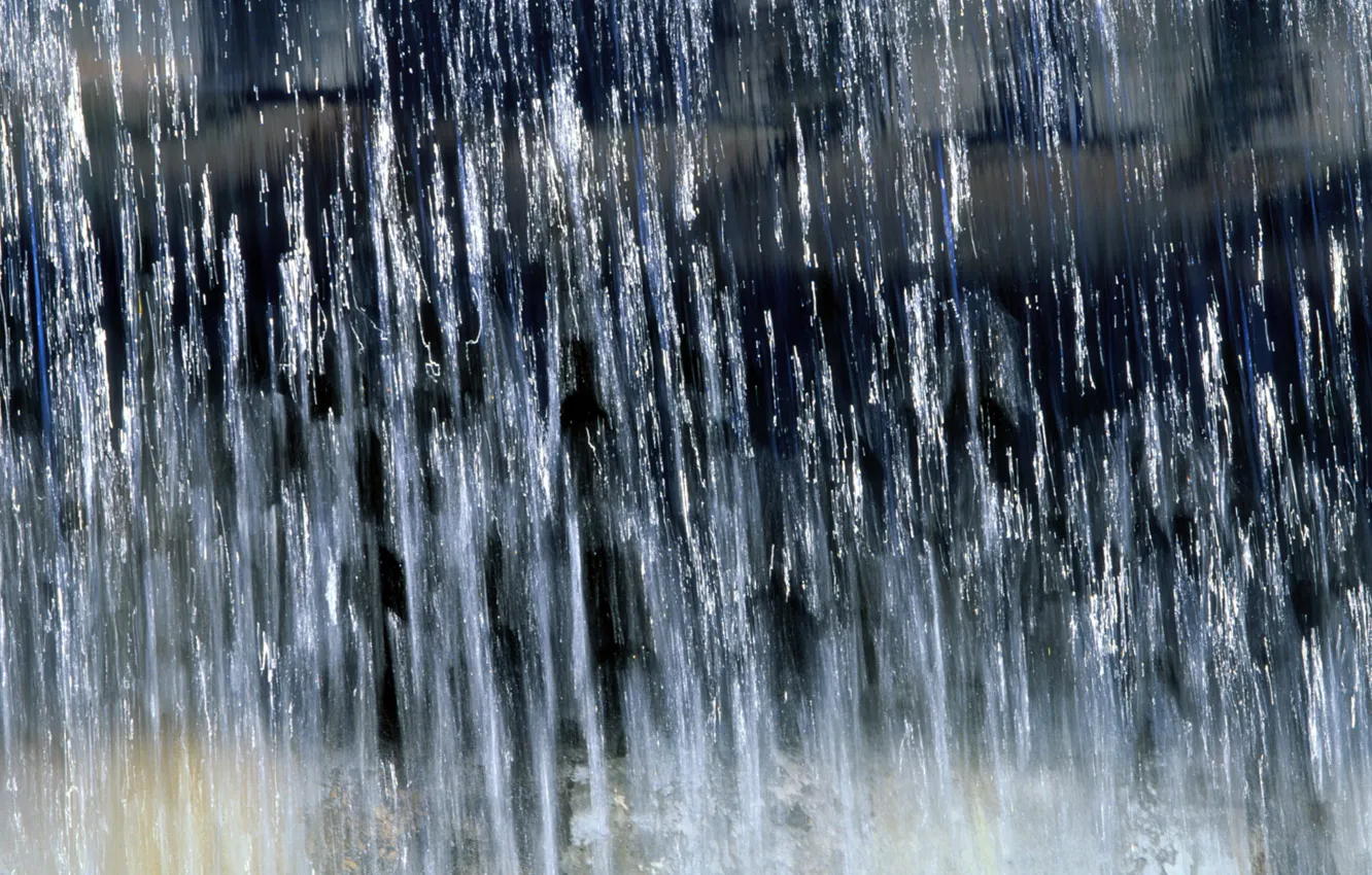 Photo wallpaper water, rain, the shower