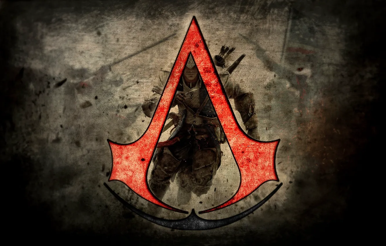 Photo wallpaper logo, logo, game, Assassins creed logo