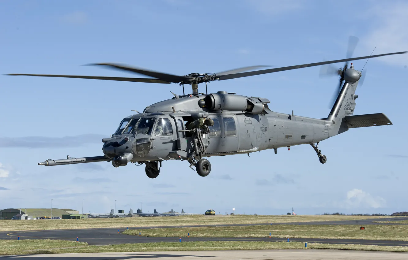 Photo wallpaper helicopter, combat, HH-60G, Pave Hawk