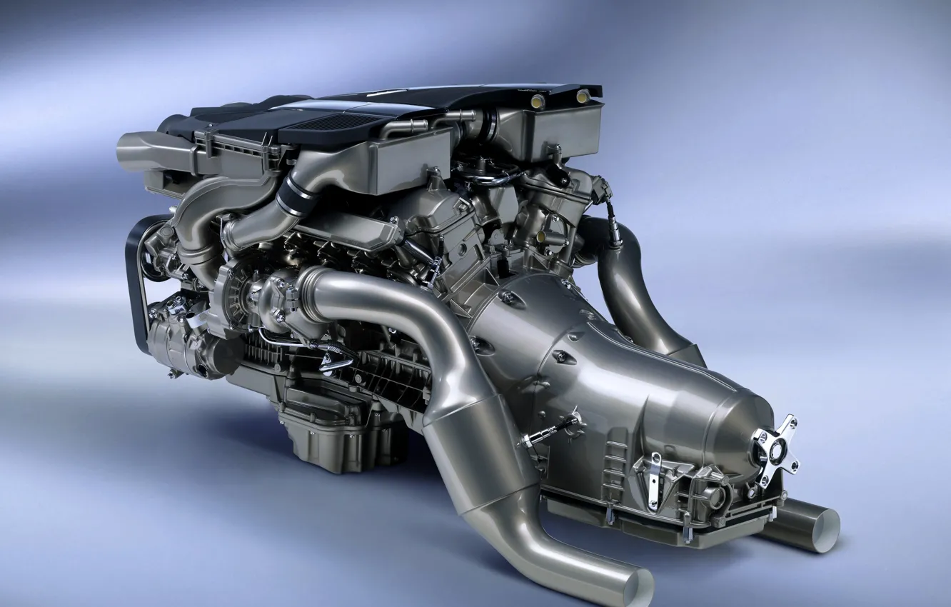 Photo wallpaper engine, Maybach 62, motor, closeup