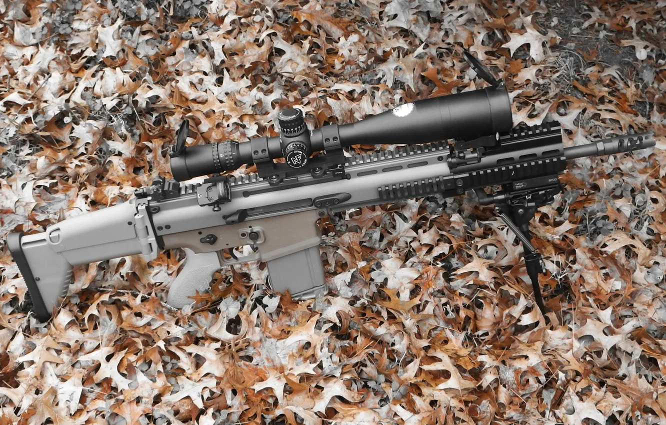 Photo wallpaper weapons, machine, optics, FN SCAR 17S