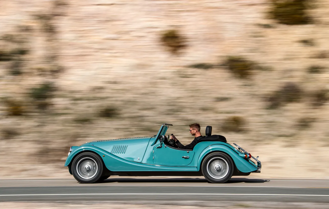 Photo wallpaper Morgan, side view, Morgan Plus Four