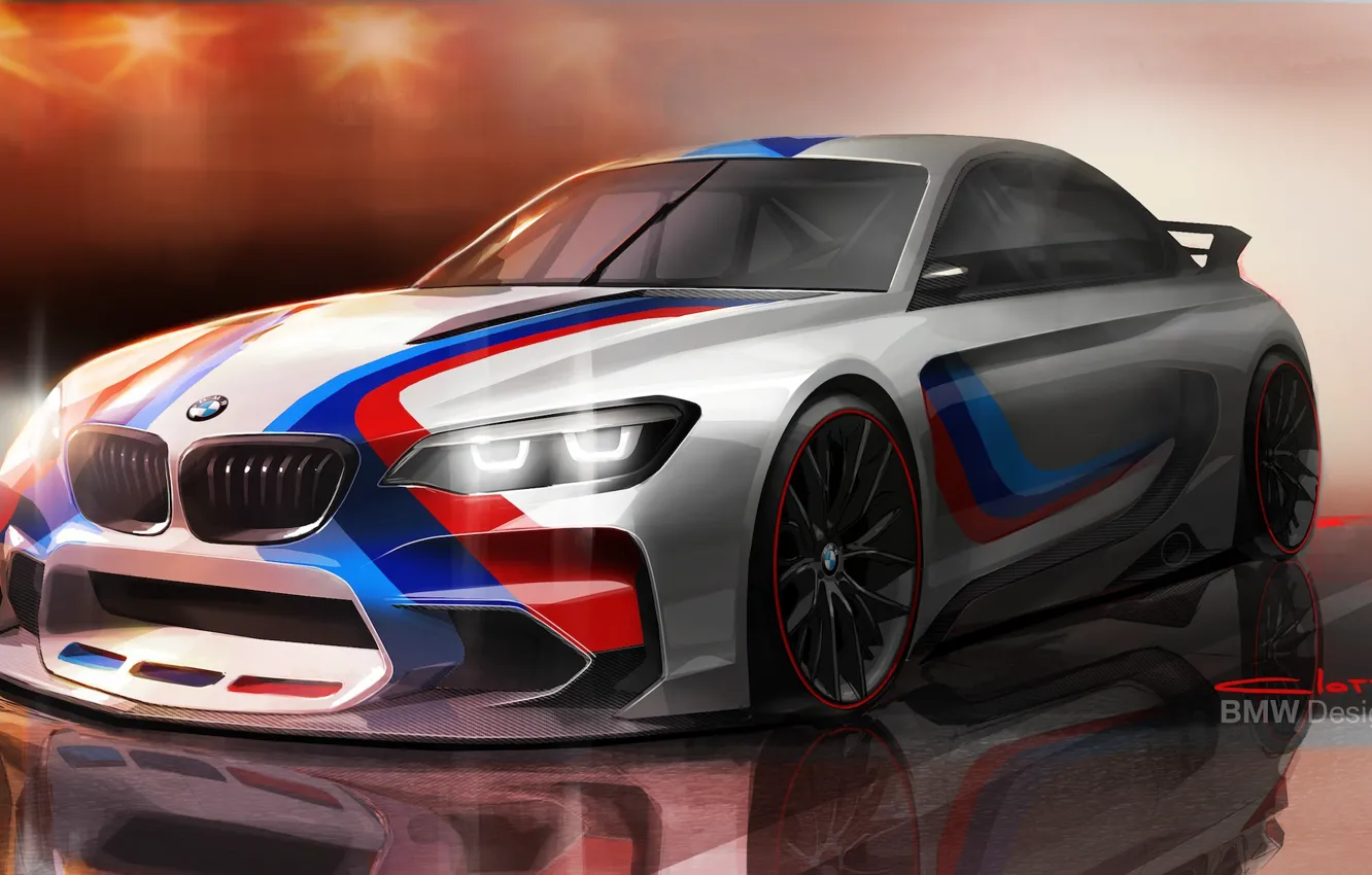 Wallpaper figure, BMW, art, BMW Vision Gran Turismo for mobile and ...