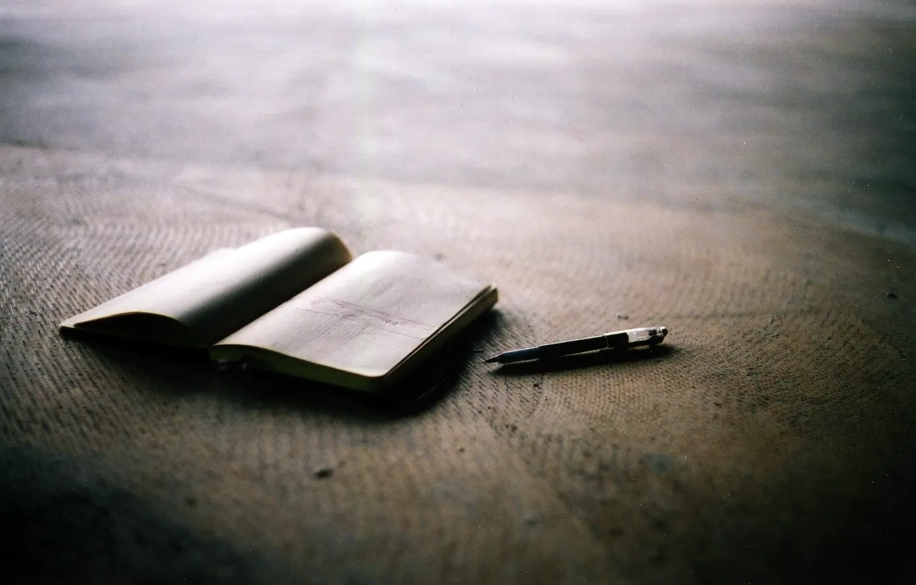 Photo wallpaper thoughts, handle, book, diary, TETHERED, NOTEBOOK