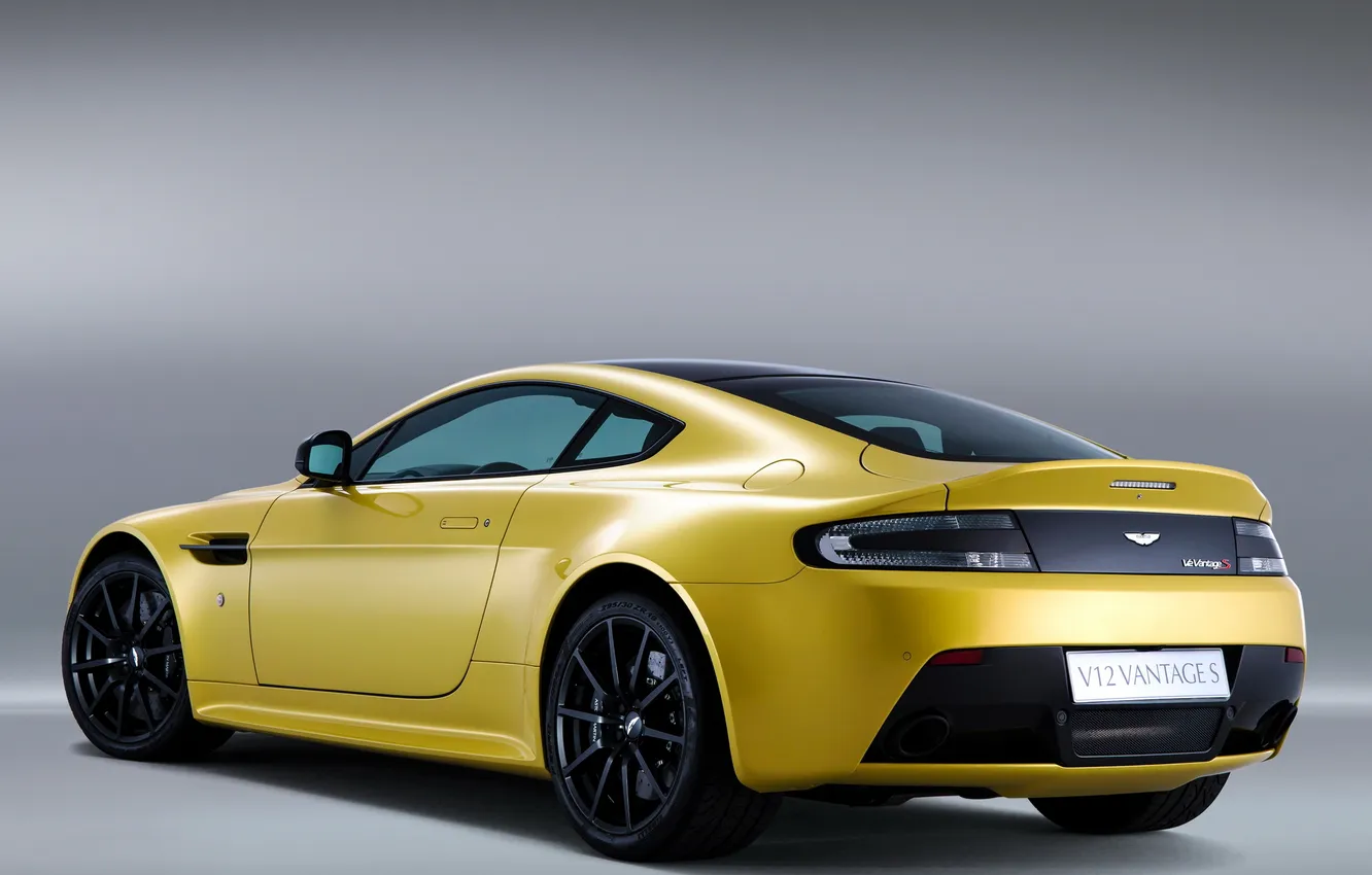 Photo wallpaper machine, background, Aston Martin, V12, back, Vantage S