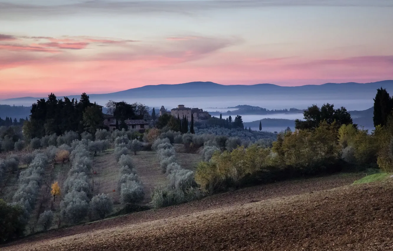 Photo wallpaper landscape, Tuscan, Dreamland