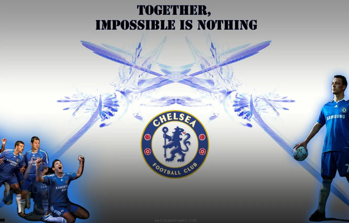 Photo wallpaper football, emblem, Chelsea