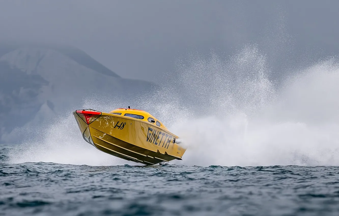 Photo wallpaper race, boat, speed