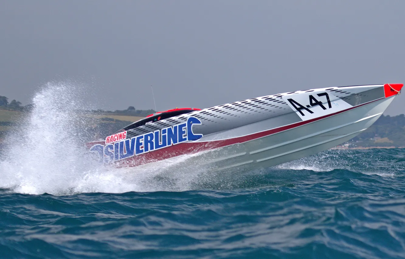 Photo wallpaper race, boat, speed