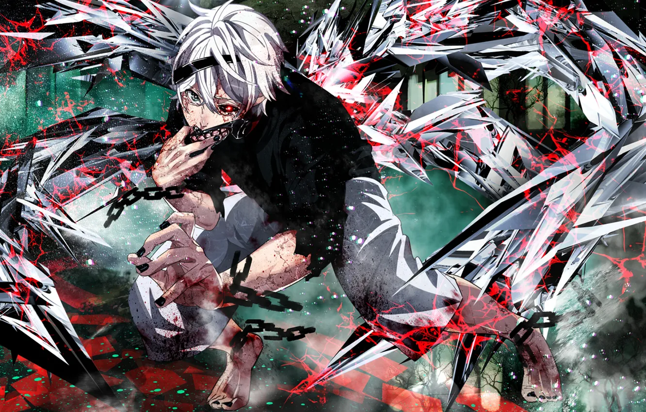 Photo wallpaper chain, headband, guy, Tokyo ghoul, Tokyo Ghoul