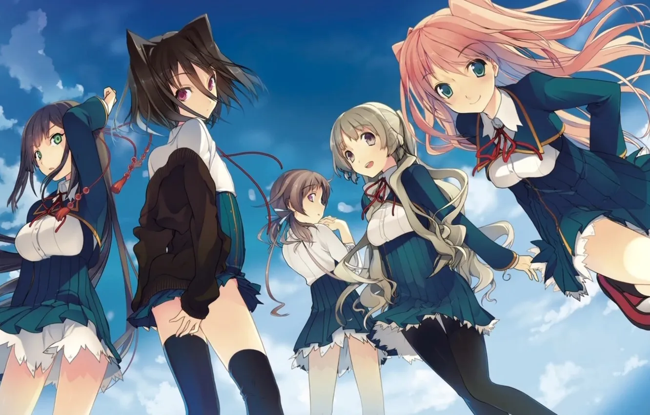 Photo wallpaper the sky, girl, koi to senkyo to chocolate, love elections chocolate