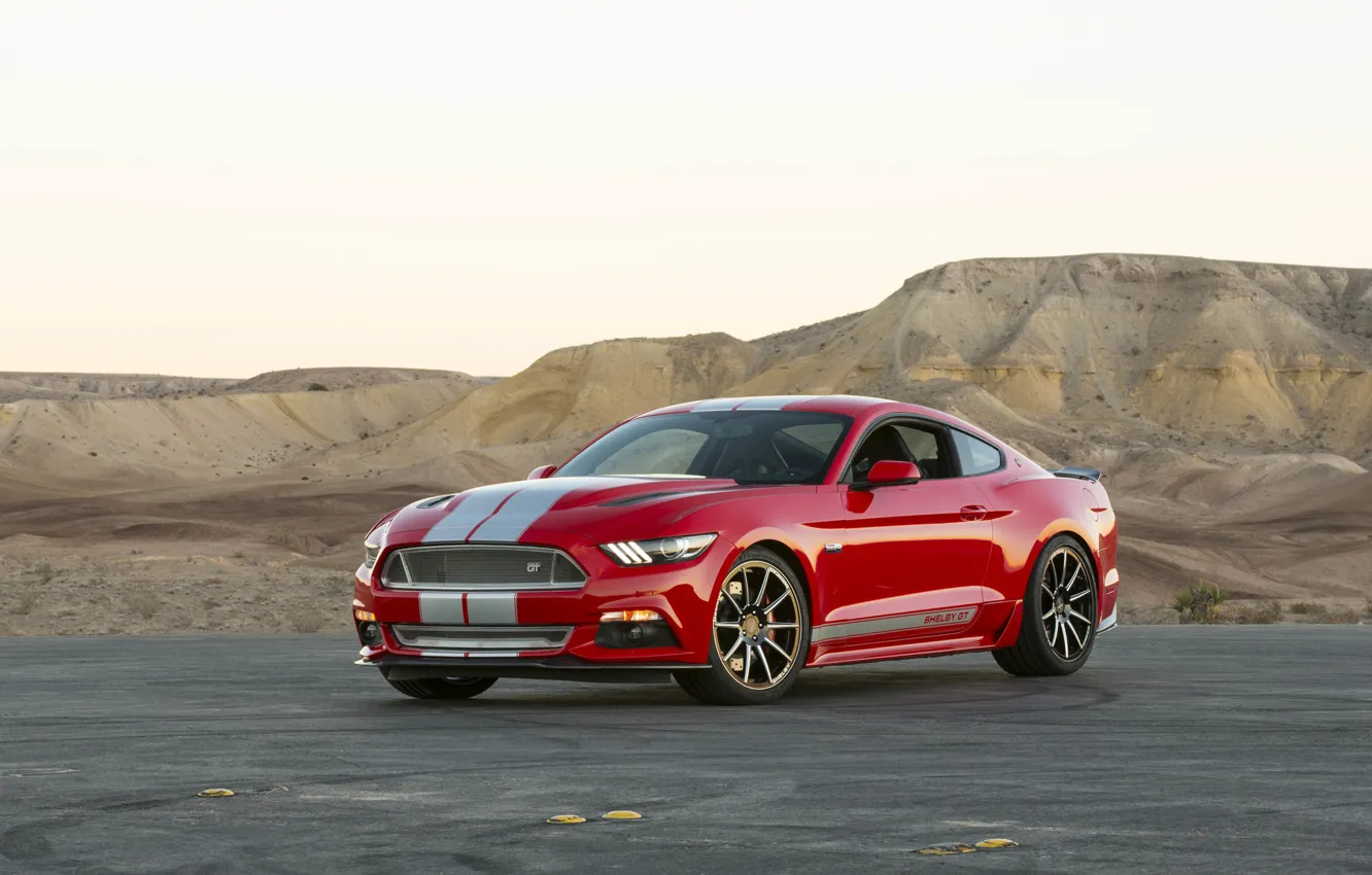 Photo wallpaper Mustang, Ford, Shelby, 2015