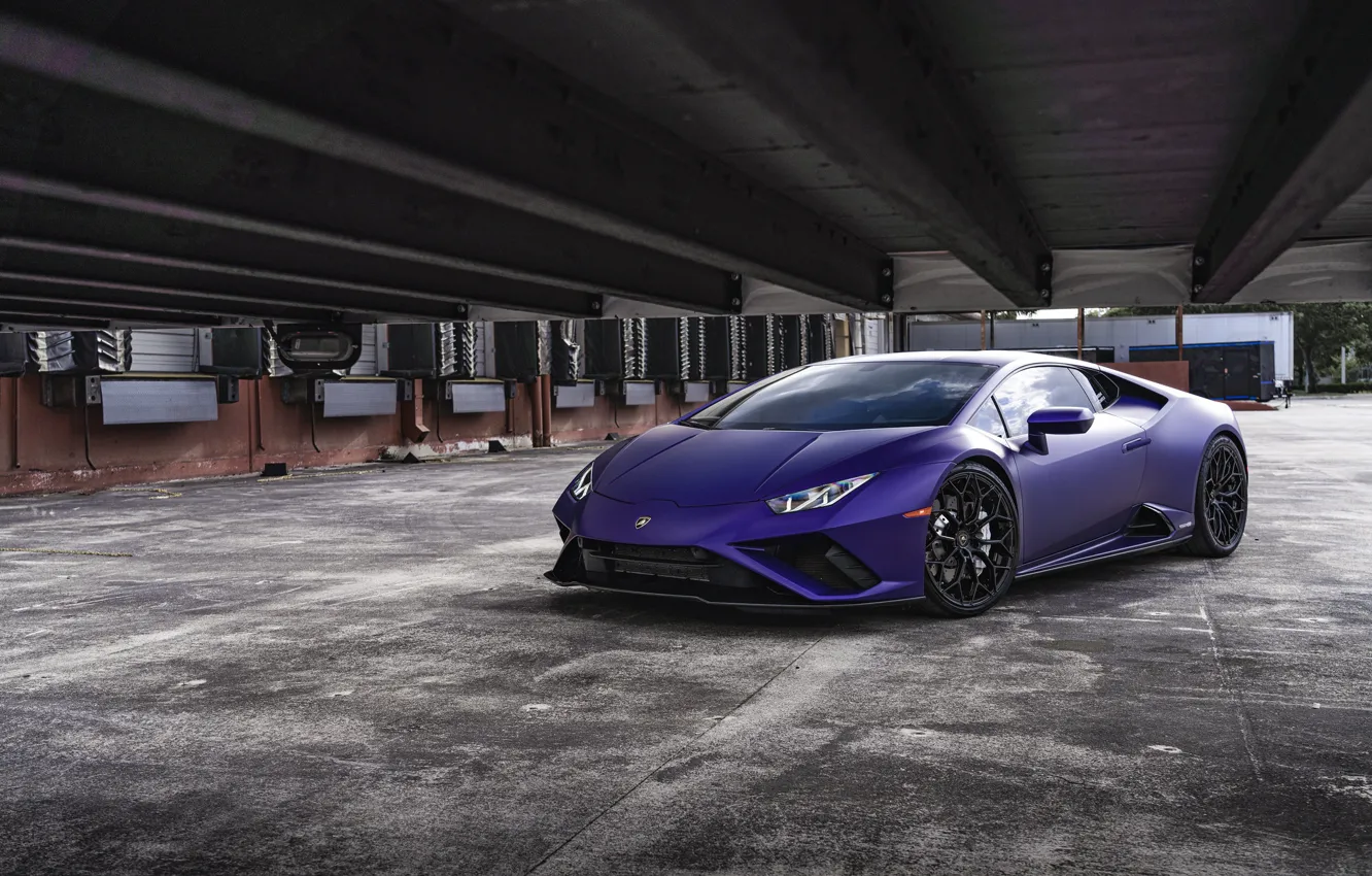 Photo wallpaper Lamborghini, Purple, VAG, Huracan, Sight