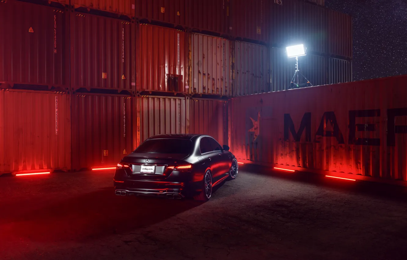 Photo wallpaper car, Mercedes, E63