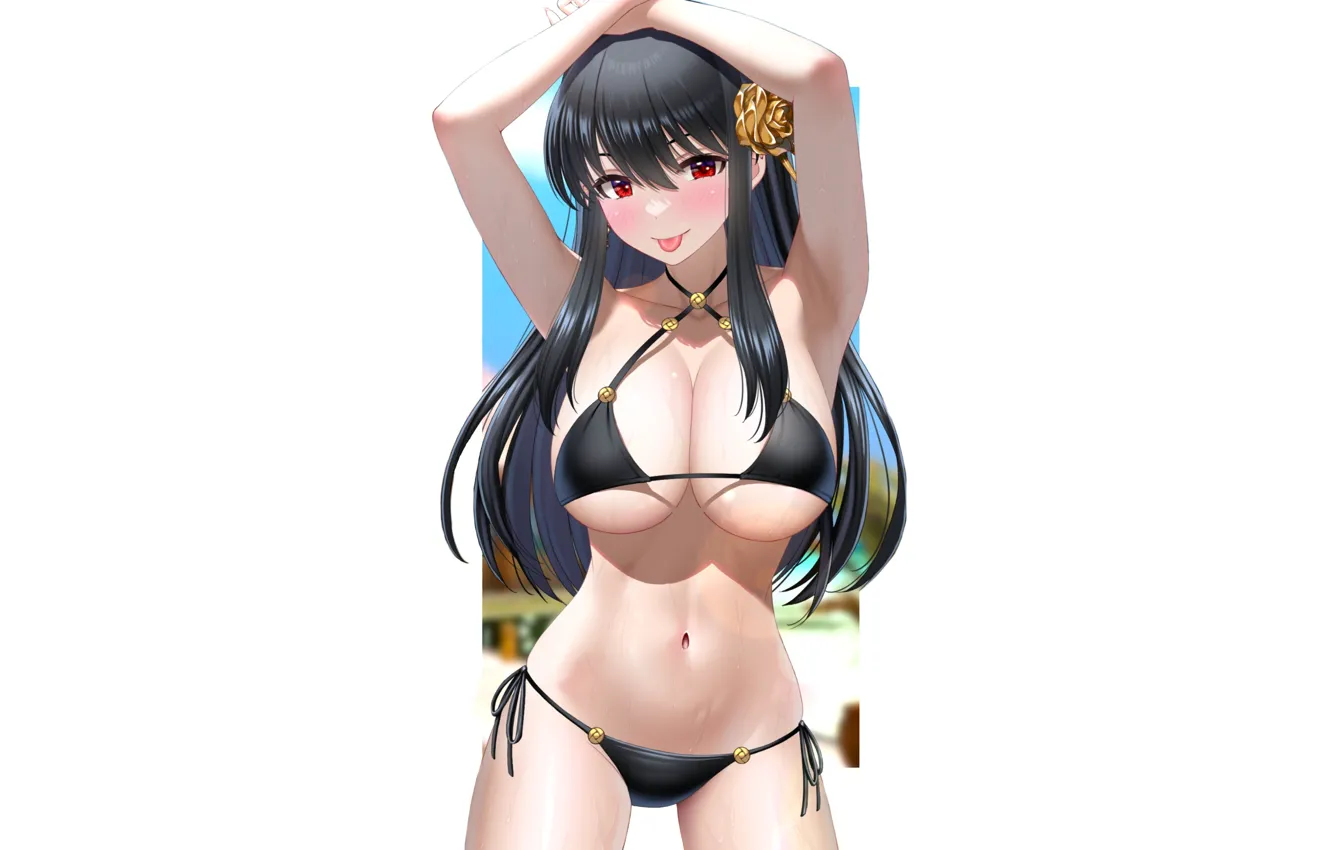 Photo wallpaper girl, hot, sexy, boobs, spy, anime, pretty, bikini