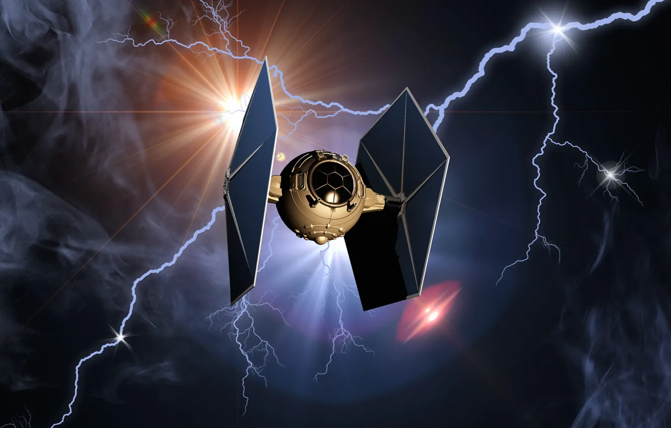 Photo wallpaper stars, transport, lightning, camera