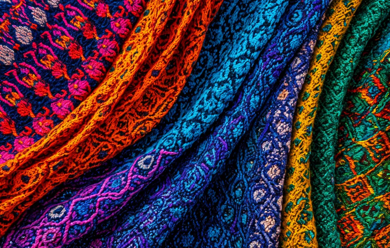 Photo wallpaper pattern, color, fabric, bright, texture