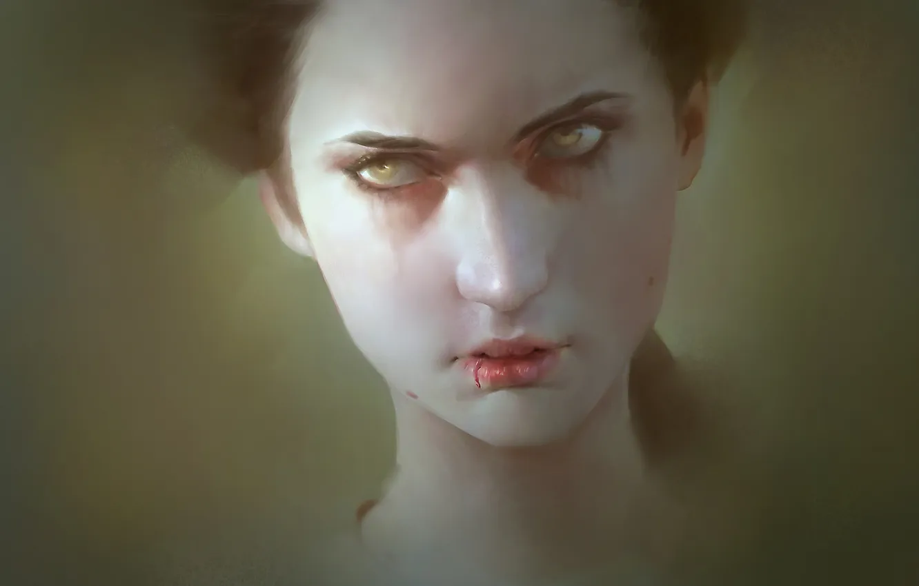 Photo wallpaper look, girl, art, lips, Game of Thrones, Sophie Turner, HBO, Sansa Stark